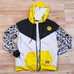 Graffiti Smiley Zip Up Hoodie